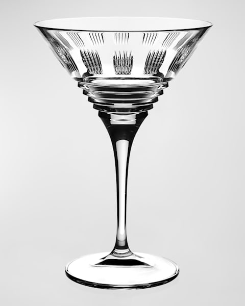 Cut Martini Glasses, Set of 4