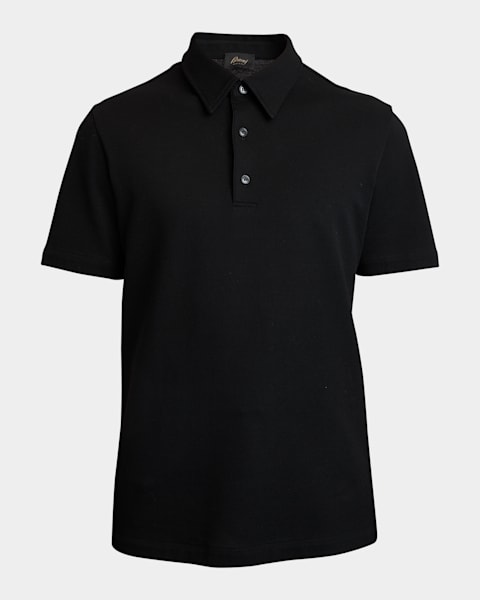 Tシャツ・カットソー Theory SS25 kayser polo s.anemon (O0199504 100) Theory Men's Anemone Kayser Jersey Polo Shirt | Neiman Marcus