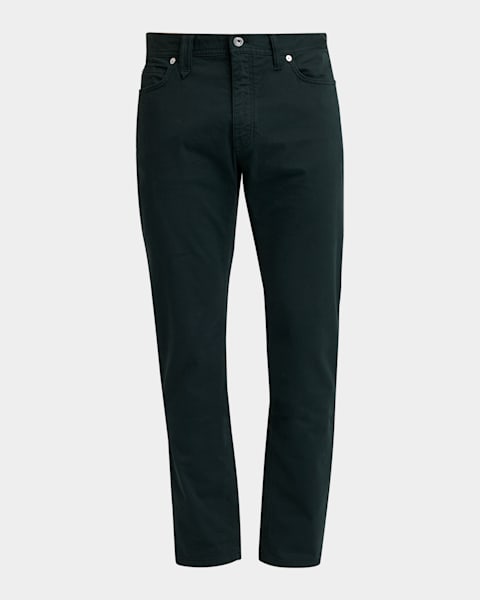 Prada Men's Patchwork Leather Straight-Leg Pants | Neiman Marcus