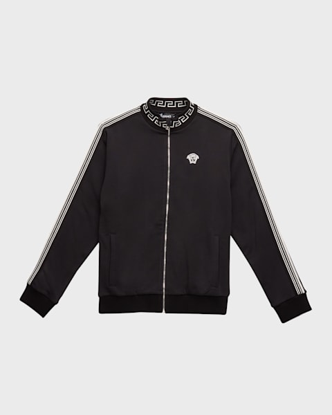 Palm Angels Boy's Logo-Print Half-Zip Track Jacket, Size 4