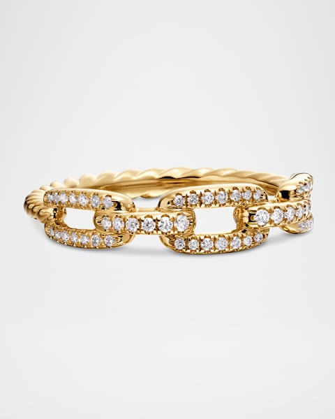【2024年製 新品】 Hoorsenbuhs 18K Diamonds with Ring Link Square Gold White アクセサリー