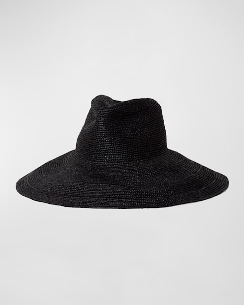 Colette Wide-Brim Raffia Hat 