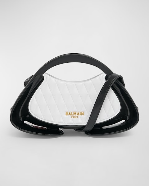 Jolie Madame Small Top-Handle Bag in Padded Faux Leather