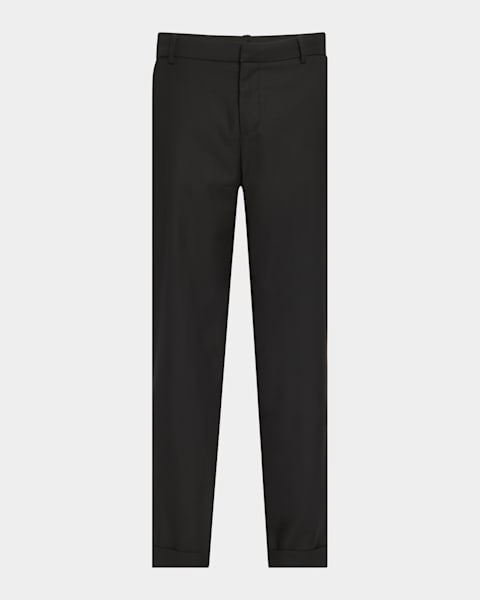 パンツ BALMAIN SS25 ZIPPED SATIN SLIM PANTS (EF0PM045ME54 EAP) Zipped slim-fit grain de poudre trousers black - Women | BALMAIN