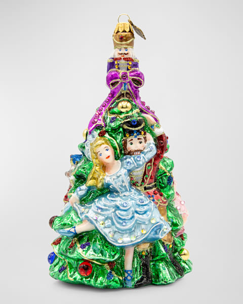 Pink Nutcracker Snow Globe