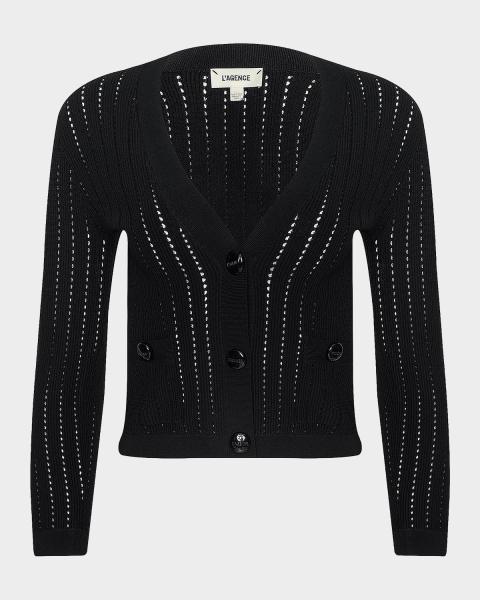 Prada Leopard-Print Cashmere Cardigan | Neiman Marcus