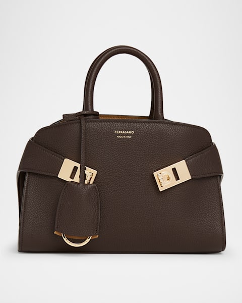 Mini Hug Leather Top-Handle Bag | Neiman Marcus