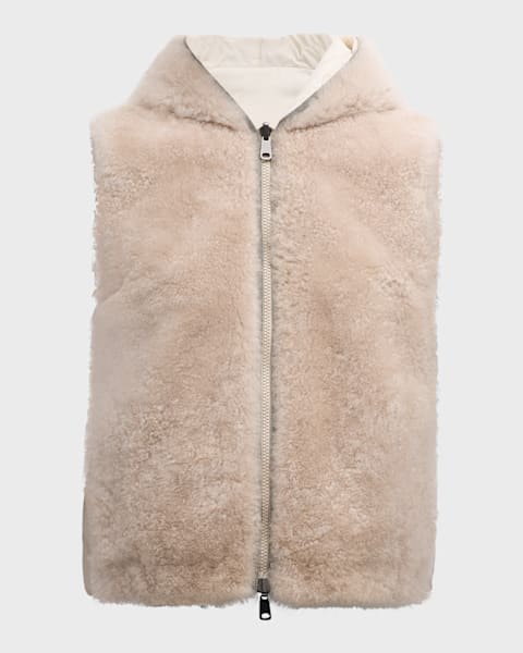 Theory New Divide Wool Hooded Vest | Neiman Marcus