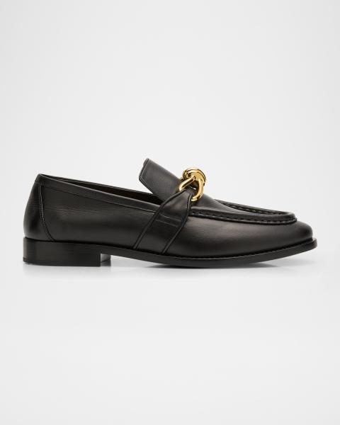 Bottega Veneta Men's James Intrecciato Leather Loafers | Neiman Marcus