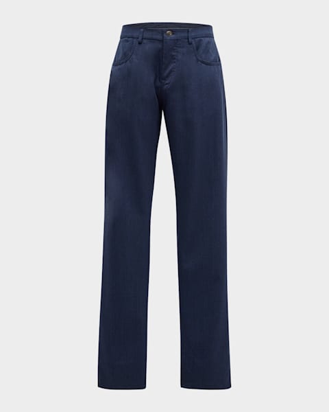 Bugatchi Men's Pintuck Knit Jogger Pants | Neiman Marcus