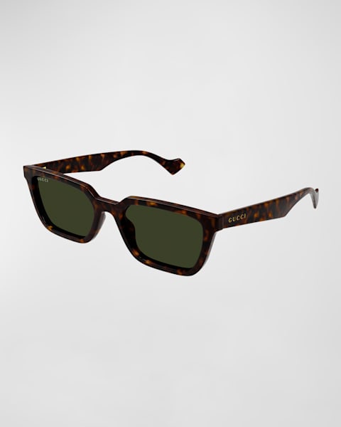 Men's GG1868SM Acetate Rectangle Sunglasses