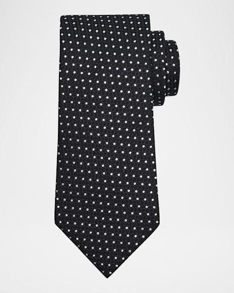 TOM FORD Men's Polka Dot Silk Tie | Neiman Marcus