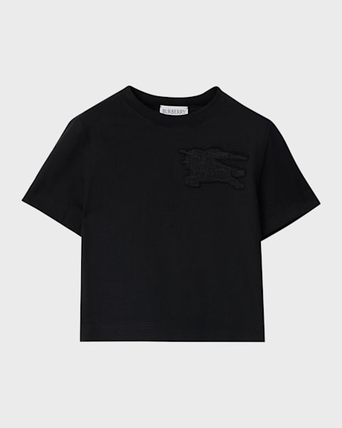 BURBERRY Tシャツ 4Y Burberry Boy's Cedar Check Tape Short-Sleeve T-Shirt, Size 4