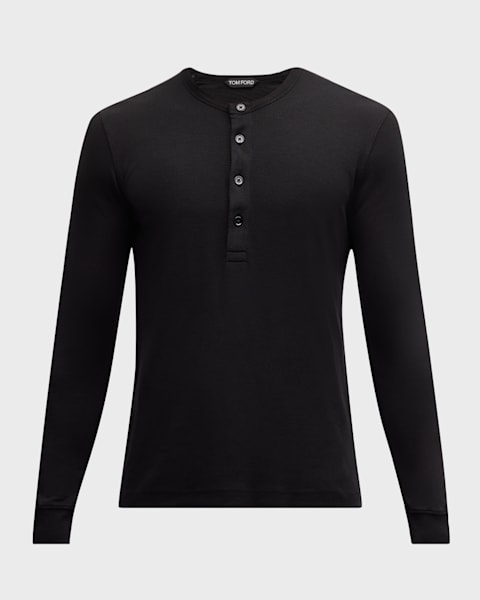 TOM FORD Men's Lyocell-Cotton Crewneck T-Shirt | Neiman Marcus