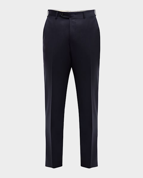 Dries Van Noten Men's Patrino Wool-Linen Pants | Neiman Marcus