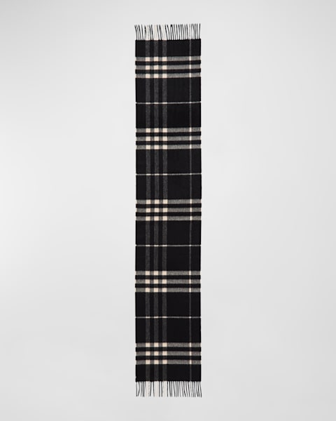 Burberry Men's Giant Check Cashmere Scarf | Neiman Marcus