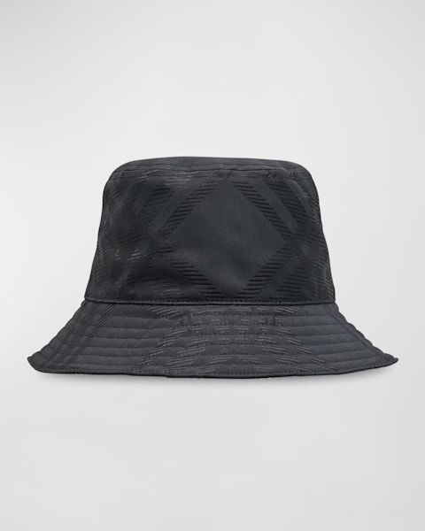 Burberry Men's Check EKD Bucket Hat | Neiman Marcus
