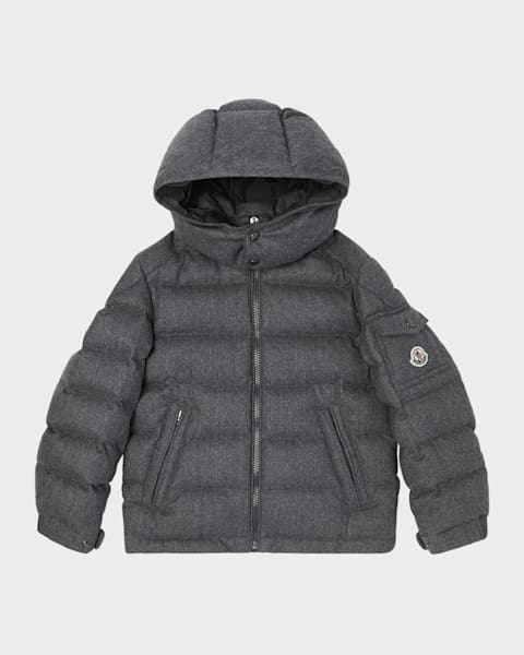 Moncler Boy's Montgenerve Wool Quilted Jacket, Size 8-14 | Neiman