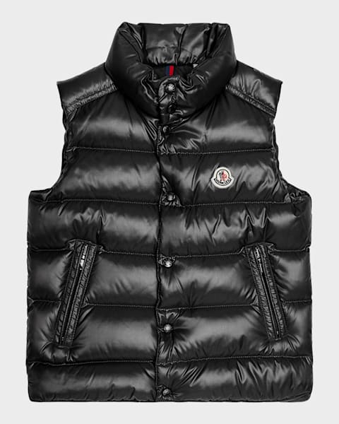 Moncler Girls Ghany Gilet Vest Off White Cream Goose Down