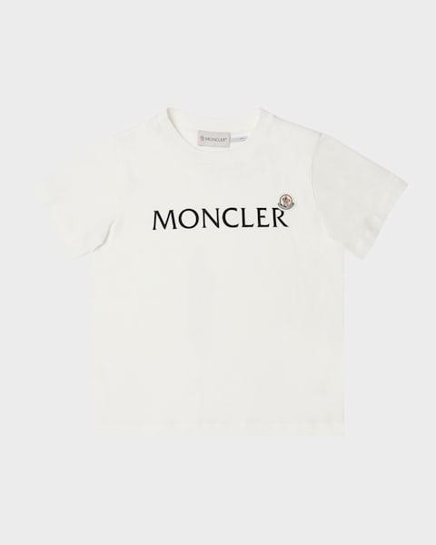 Moncler Boy's Scribble Bell Logo Short-Sleeve T-Shirt, Size 12-14