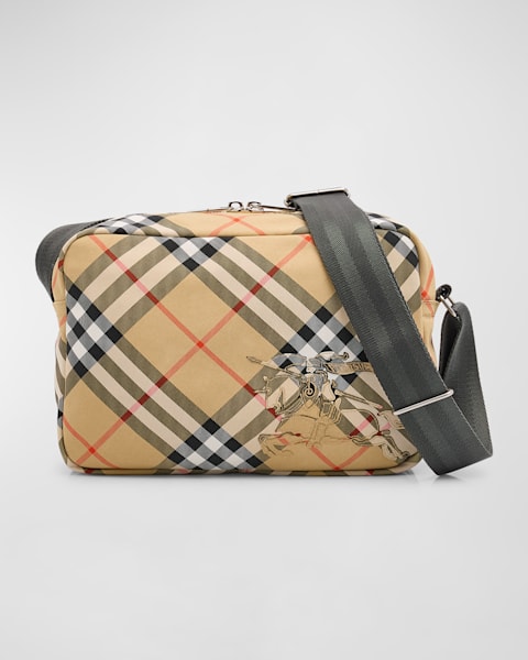 Burberry Men's Small Alfred Messenger Bag | Neiman Marcus