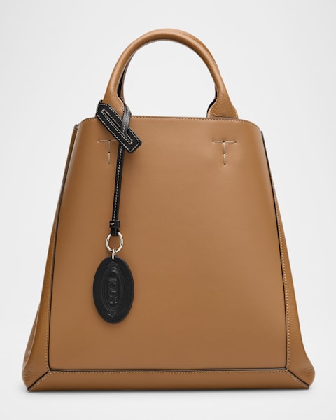 ハンドバッグ TOD'S TIMELESS calf LEATHER HANDBAG SMALL Small Leather T Timeless Tote Shopping Bag | Neiman Marcus