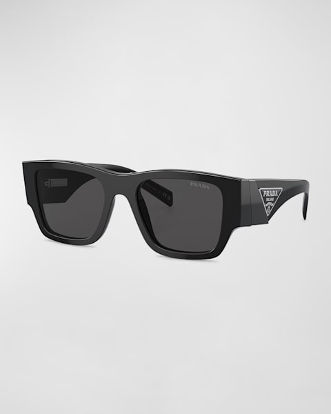 サングラス PRADA Black Acetate And l Sunglasses Prada Logo Acetate Butterfly Sunglasses | Neiman Marcus