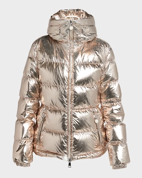 Moncler Fourmines Boucle Tweed Puffer Jacket | Neiman Marcus