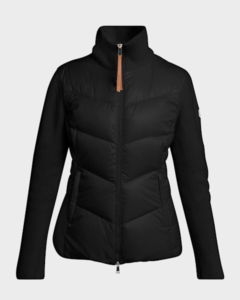 Moncler Grenoble Puffer Zip-Up Cardigan | Neiman Marcus