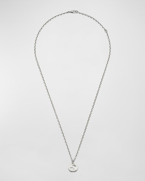 アクセサリー GUCCI Thin Interlocking G Necklace Gucci Sterling Silver Interlocking G Necklace 36-40cm