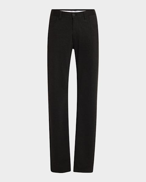 Emporio Armani Men's G-Line Flat Front Trousers | Neiman Marcus