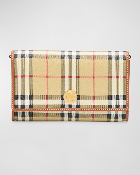 Burberry☆HANNAHチェーンウォレット Burberry Hannah Check Wallet-On-Chain | Saks Fifth Avenue
