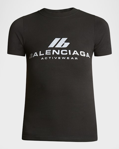 Tシャツ・カットソー BALENCIAGA 'Blackletter Script' T-shirt Blackletter Script Oversized T-shirt in Black Faded