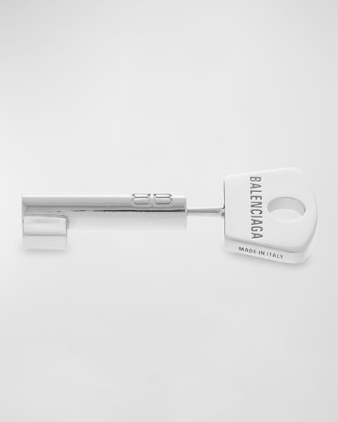 Balenciaga Loop Trio Earrings, Silver | Neiman Marcus