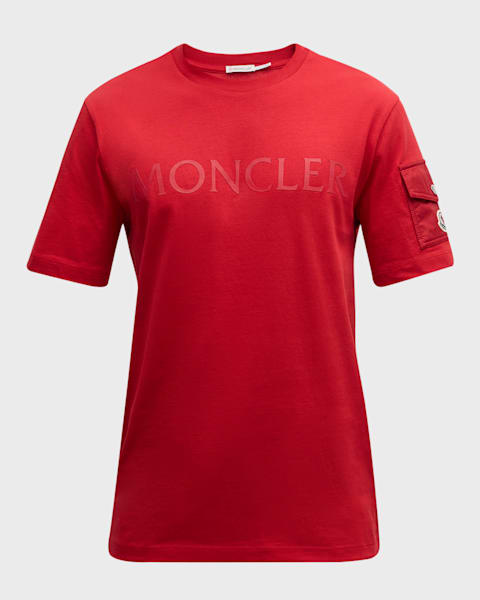 Moncler Men's Chest Logo Graphic T-Shirt | Neiman Marcus