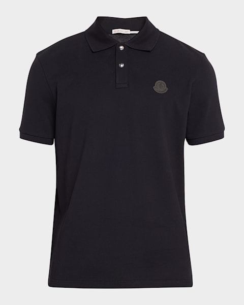 Moncler Men's Pique Stripe Polo Shirt | Neiman Marcus