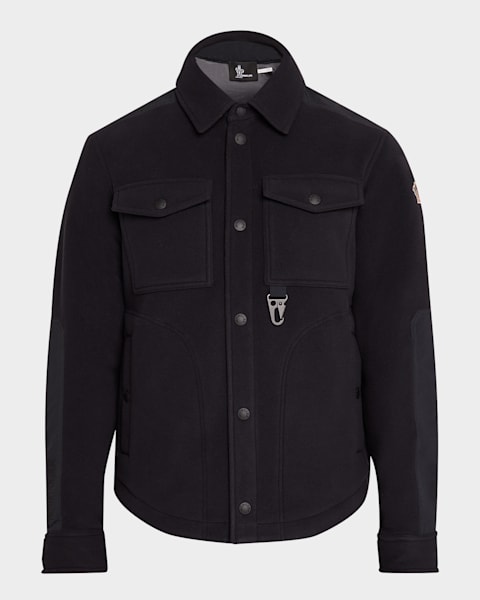 Moncler Grenoble Men's Base Fleece Cardigan | Neiman Marcus