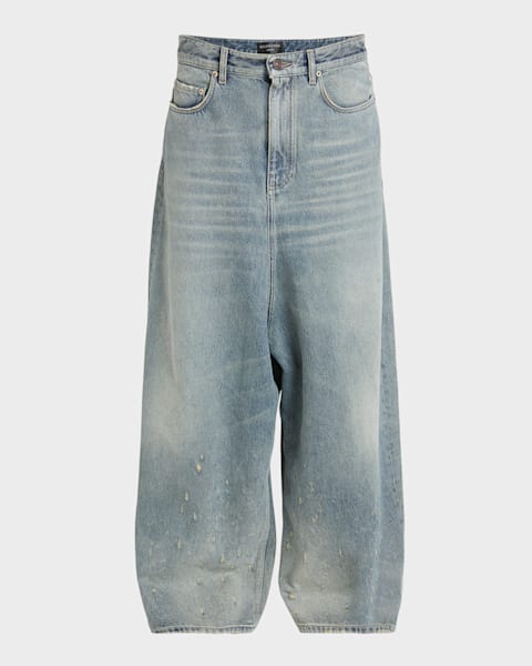【BALENCIAGA】Girly Allover Cropped Trousers パンツ Balenciaga Girly Allover Cropped Pants | Neiman Marcus