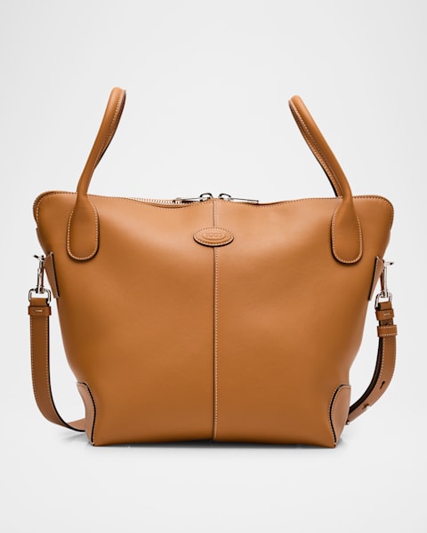 Tod's Small Grained Leather Bucket Bag | Neiman Marcus