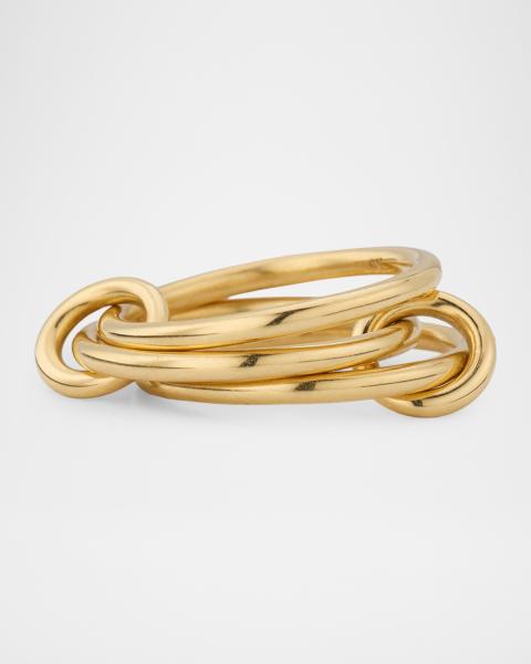 Spinelli Kilcollin Solarium MX Silver and Gold 3-Link Ring