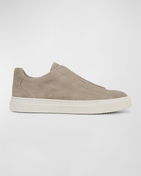 Vince Men's Fulton Low-Top Suede Sneakers | Neiman Marcus