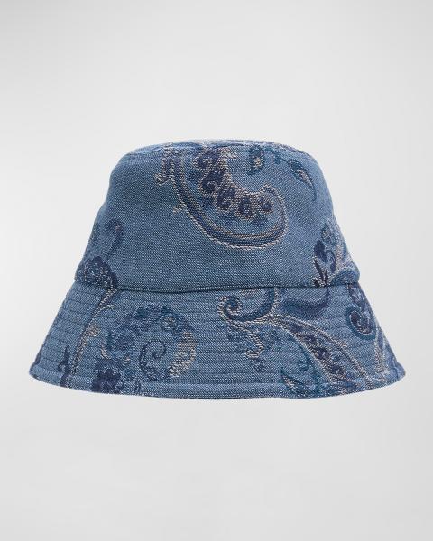 Etro Multicolor Print Canvas Bucket Hat | Neiman Marcus display picture 2