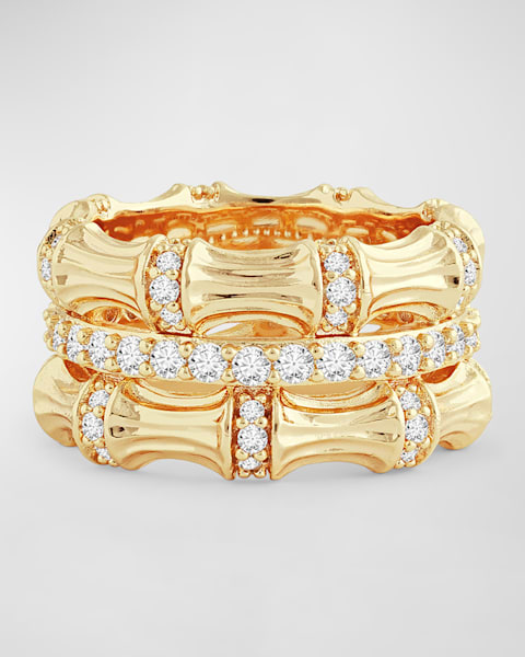 Vega Blanc Two-Tone Ring w/ Diamonds