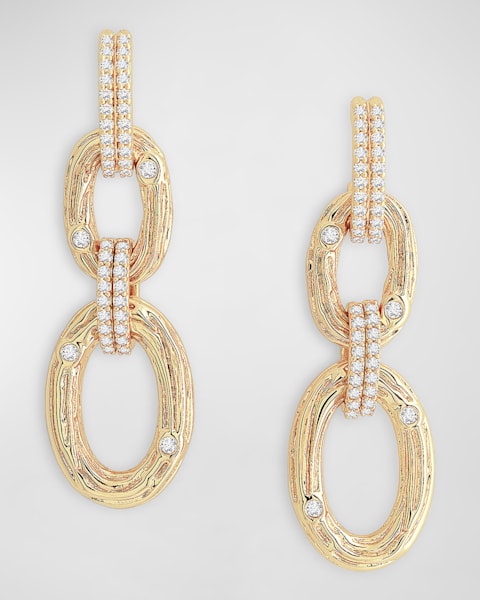 Chloe Logo Letter Drop Earrings | Neiman Marcus