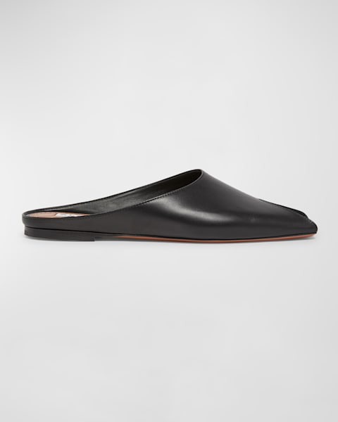ALAIA Mesh Flat Mules | Neiman Marcus
