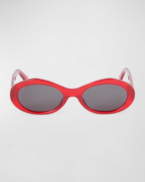 AUREUM COLLECTIVE Como Twisted Acetate Oval Sunglasses in Tortoise and Gold NEW Aureum Collective Como Twisted Acetate Oval Sunglasses  main image 3