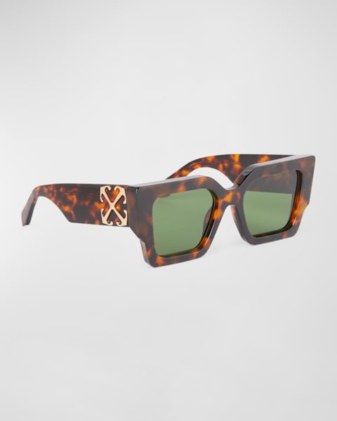 Men's Ontario Acetate Rectangle Sunglasses