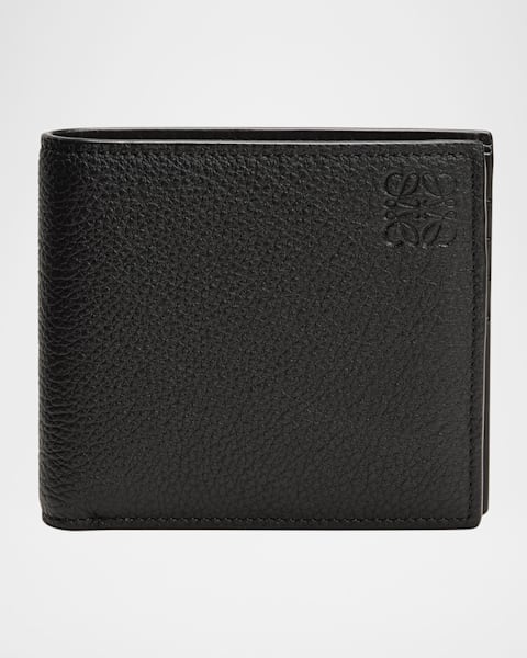Loewe Men's Puzzle Edge Leather Bifold Wallet | Neiman Marcus