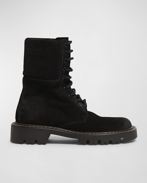 ミドルブーツ STUART WEITZMAN Women Boots SK037 REVERIE LACE UP BOOTIESMOB Stuart Weitzman Reverie Leather Lace-Up Booties | Neiman Marcus