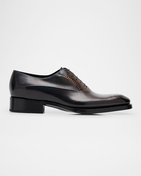 Santoni Men's Kaj Bicolor Brogue Leather Oxfords | Neiman Marcus Santoni Men's Kaj Bicolor Brogue Leather Oxfords | Neiman Marcus